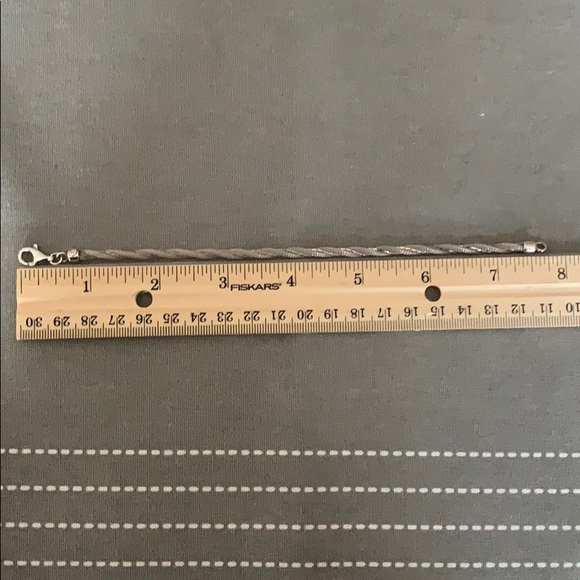 Sterling Silver Twisted Mesh Bracelet - Picture 4 of 6